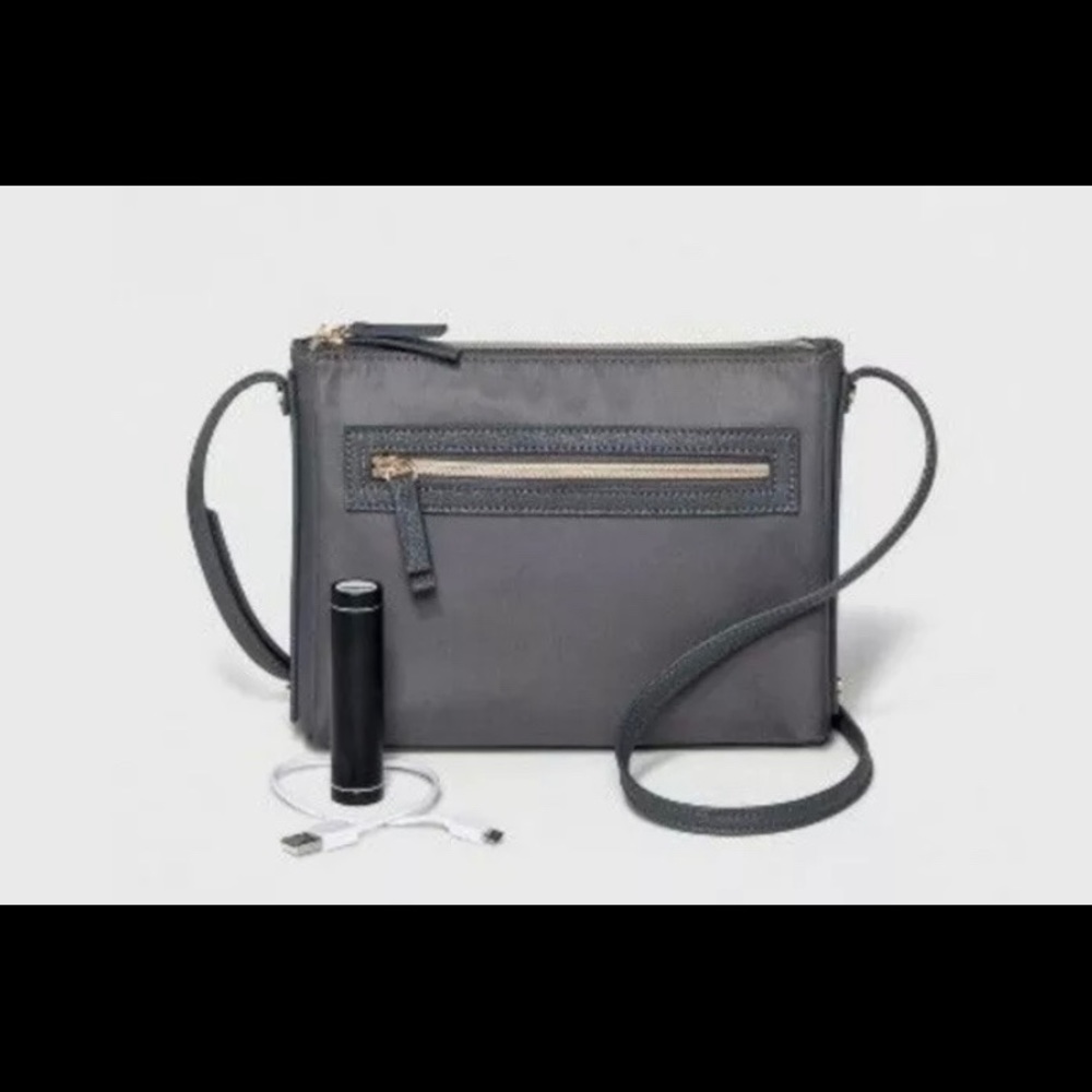 Women's  Crossbody Bag with Portable Charger.